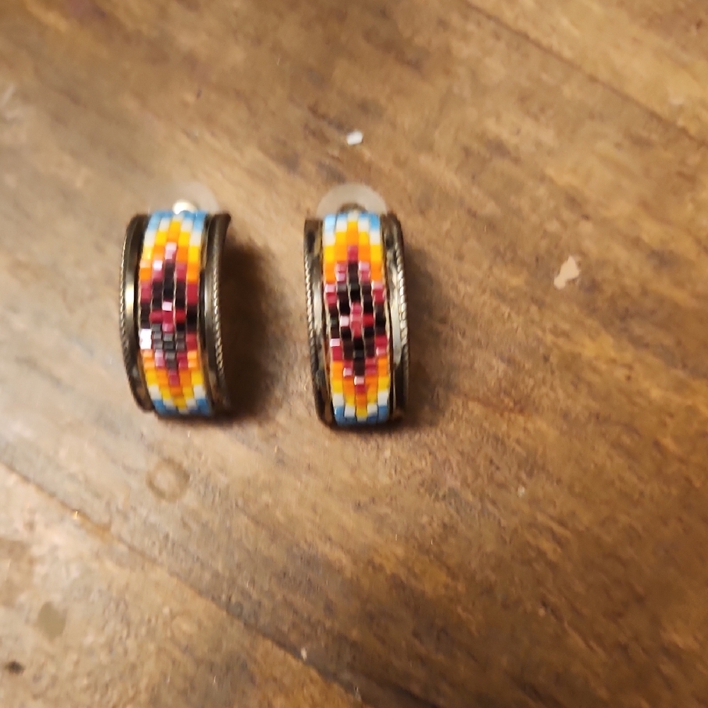 Vintage Sterling Artesain Earrings